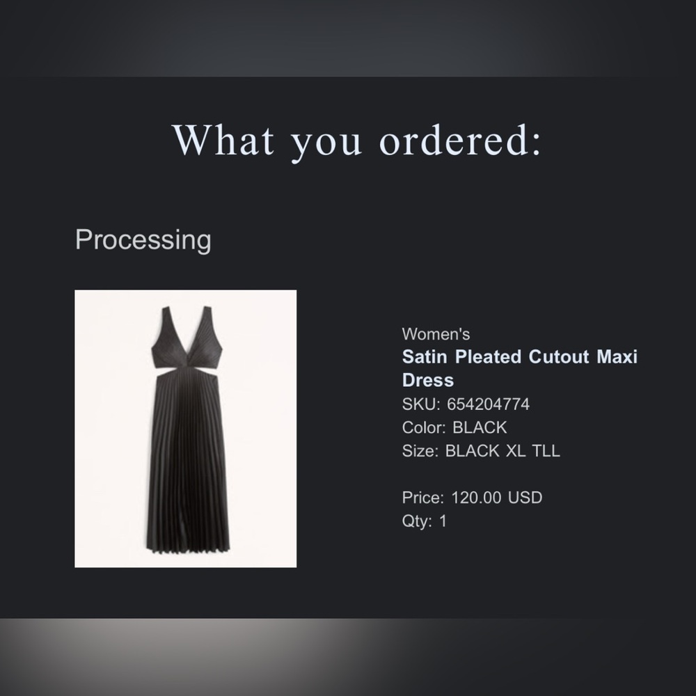 Black Satin Plunge Neckline Maxi Gown